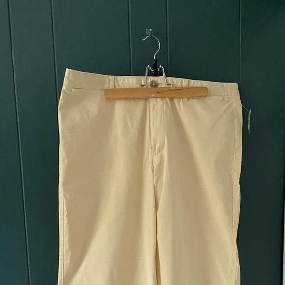 High Stride Wide-Leg Ankle Khakis Cream - Picture 5 of 7